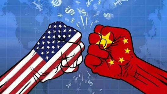 中美貿易大戰示意圖
